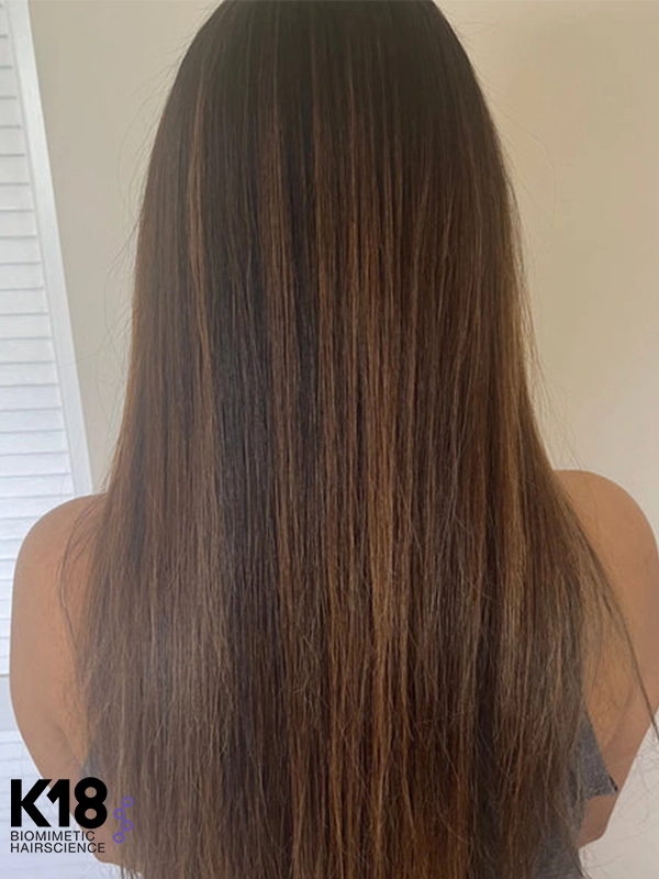 After K18 Keratin Treatment Example | Courtesey of K18